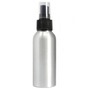 100ml Aluminium Bottle with Black Spray Top