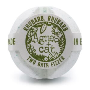 Agnes + Cat Bath Fizzer - Rhubarb Rhubarb