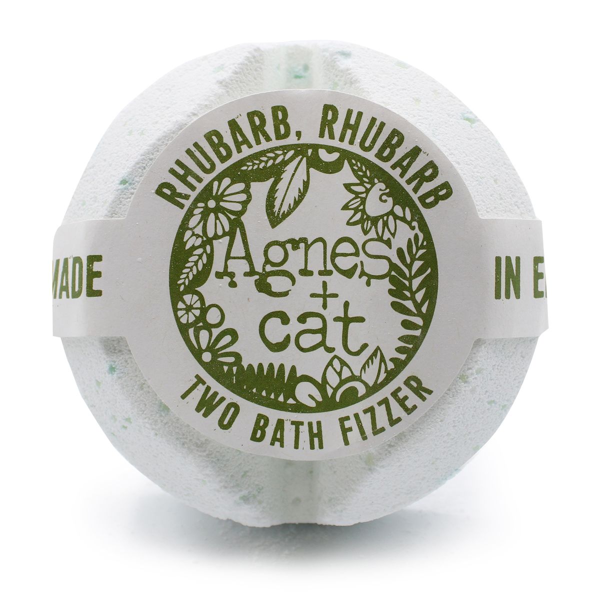 Agnes + Cat Bath Fizzer - Rhubarb Rhubarb