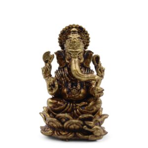 Brass Miniature Gods - Ganesha (12gms) - 30mm