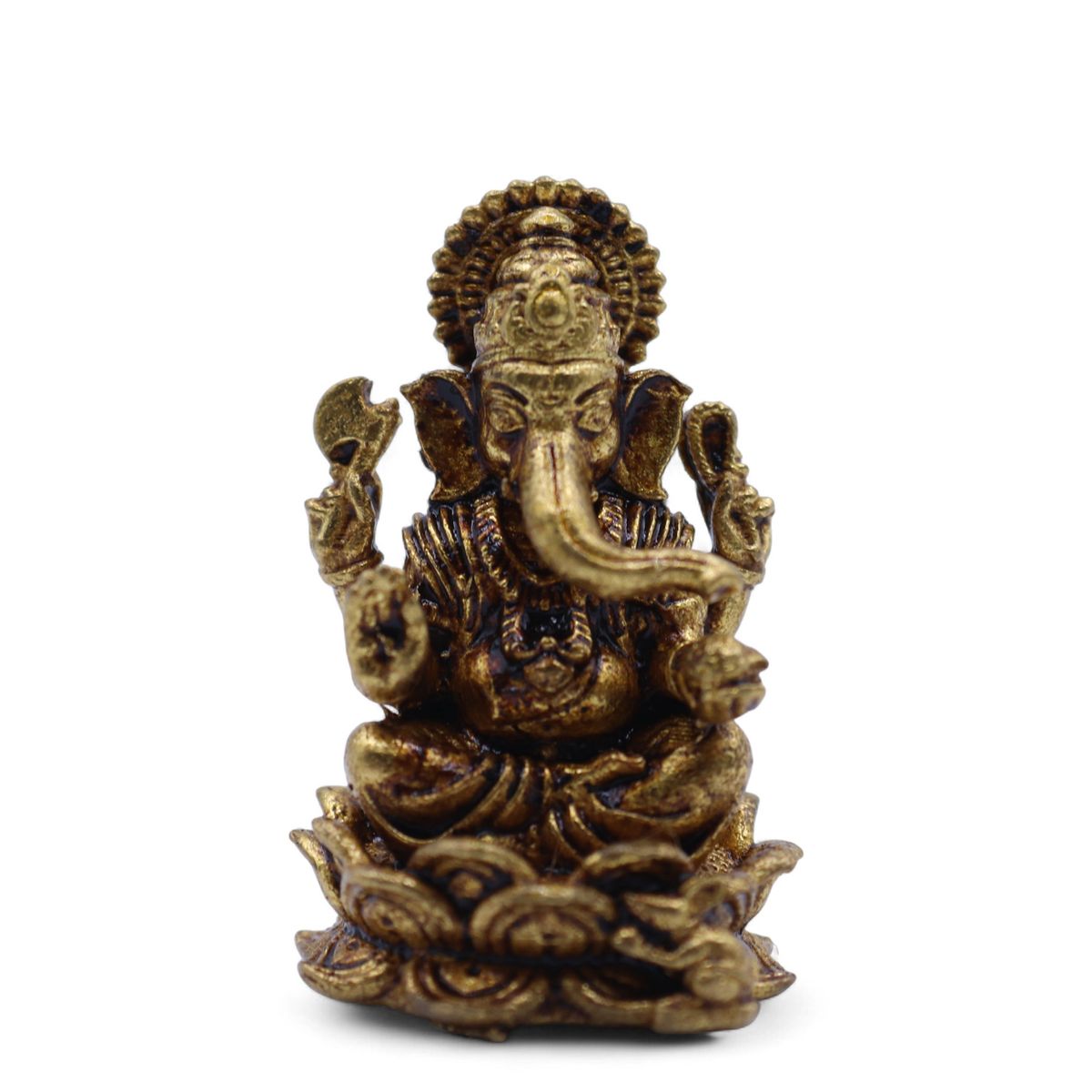 Brass Miniature Gods - Ganesha (12gms) - 30mm