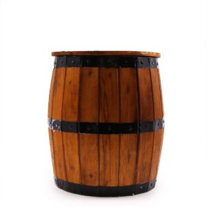 Beer Barrel Stool – Natural Wood 38 x 32 cm