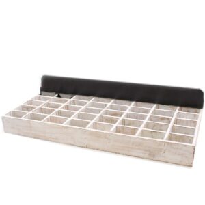 Wooden Compartment Tray – 40 Sections