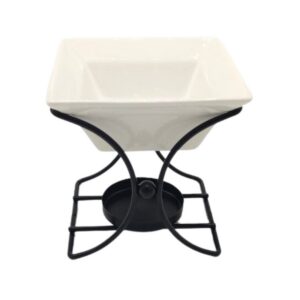 Ceramic & Metal Square Stand