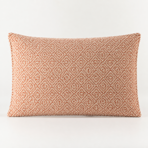 Classic Cushion Cover - Burgundy Squares- 30x50cm - Lumber Style