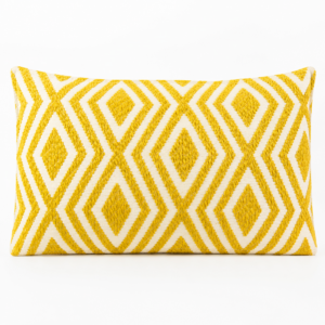 Classic Cushion Cover - Mustard Diamonds- 30x50cm - Lumber Style
