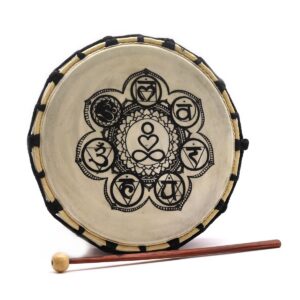 Chakra Shamanic Drum with Stick - 25cm
