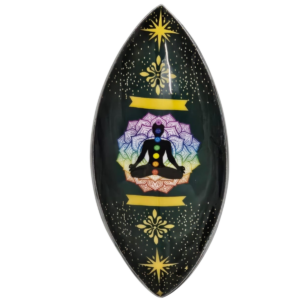 Enamelled  Incense Bowl - Aluminum - Lotus Buddha Chakra