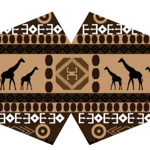 Reusable Fashion Face Mask - African Tribal  (Adult)