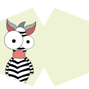 Reusable Fashion Face Mask - Crazy Zebra (Children)