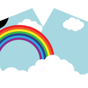 Reusable Fashion Face Mask - Rainbow (Children)