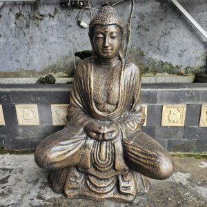 Large Antique Gold Thai Buddha - 0.96m