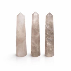 Gemstone Six Face Obelisk Point approx 11cm - Smoky Quartz