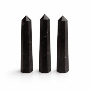Gemstone Six Face Obelisk Point approx 11cm - Black Tourmaline