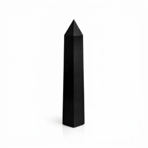 Gemstone Six Face Obelisk Point approx 17cm - Black Tourmaline