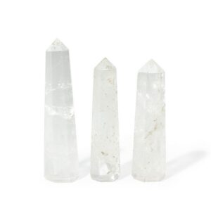 Gemstone Six Face Obelisk Point approx 11cm  - Clear Quartz