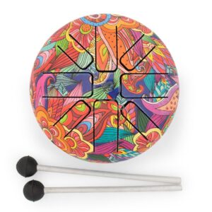 Small Happy Drum Psychedelic- 13x9cm