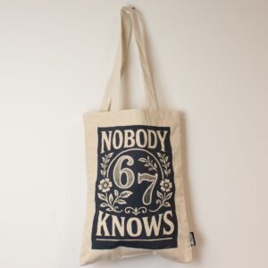 Nomad Sari Iconic Toni Tote Bag - Nobody Knows 67 - Natural 10oz