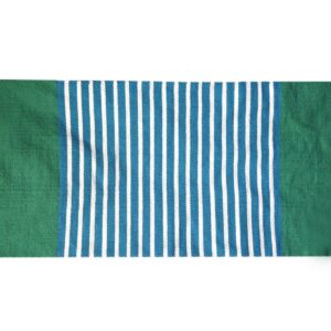 Indian Cotton Rug - 70x170cm - Blue/ Green