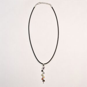Indian Devotional Pendant - Silver Plated (45cm Cord)- Snake Chakra