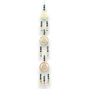 Indian Chimes - Brass Celtic Drop - 7 Bells