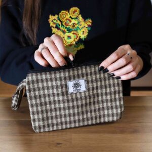 Soft & Natural Handy Gift Pouches & Loop - (assorted materials) -20x13cm