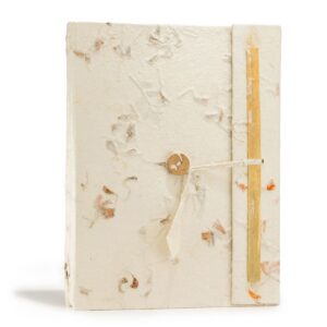Lokta Mixed Flowers Notebook – Large (21x15cm) – 45 Leaves – Includes Bookmark