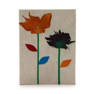 Med Lokta Notebook (15x12cm) - 45 leafs - Crafted Real Himalayan Floral Design
