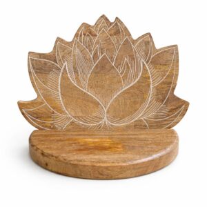 Lotus Wall Shelf White Wash
