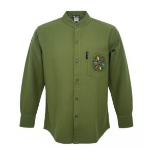 Nomad Sari Kathmandu Shirt - Forest Green - Medium