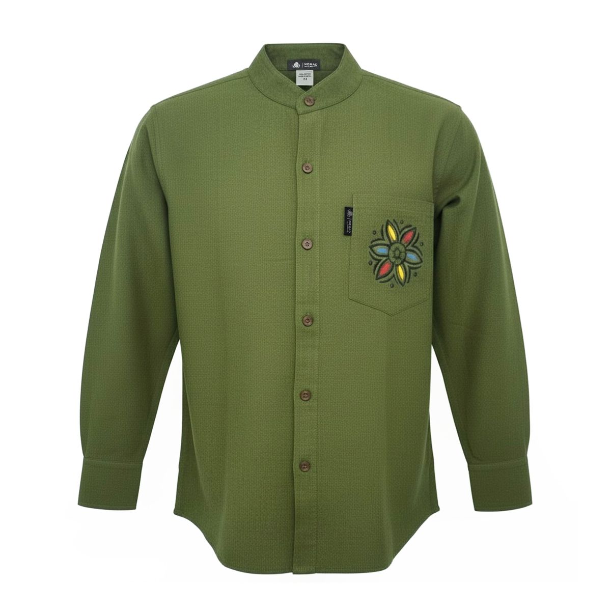 Nomad Sari Kathmandu Shirt - Forest Green - Medium