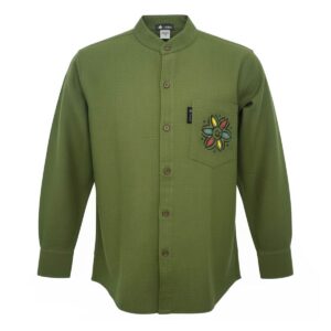 Nomad Sari Kathmandu Shirt - Forest Green - Large