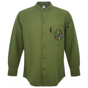 Nomad Sari Kathmandu Shirt - Forest Green - XXL