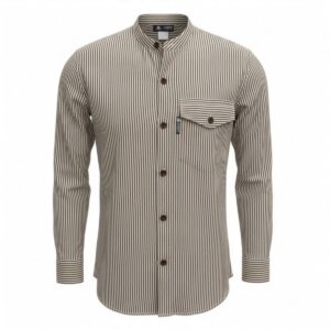 Nomad Sari Grandad Shirt - Grey Stone - XL