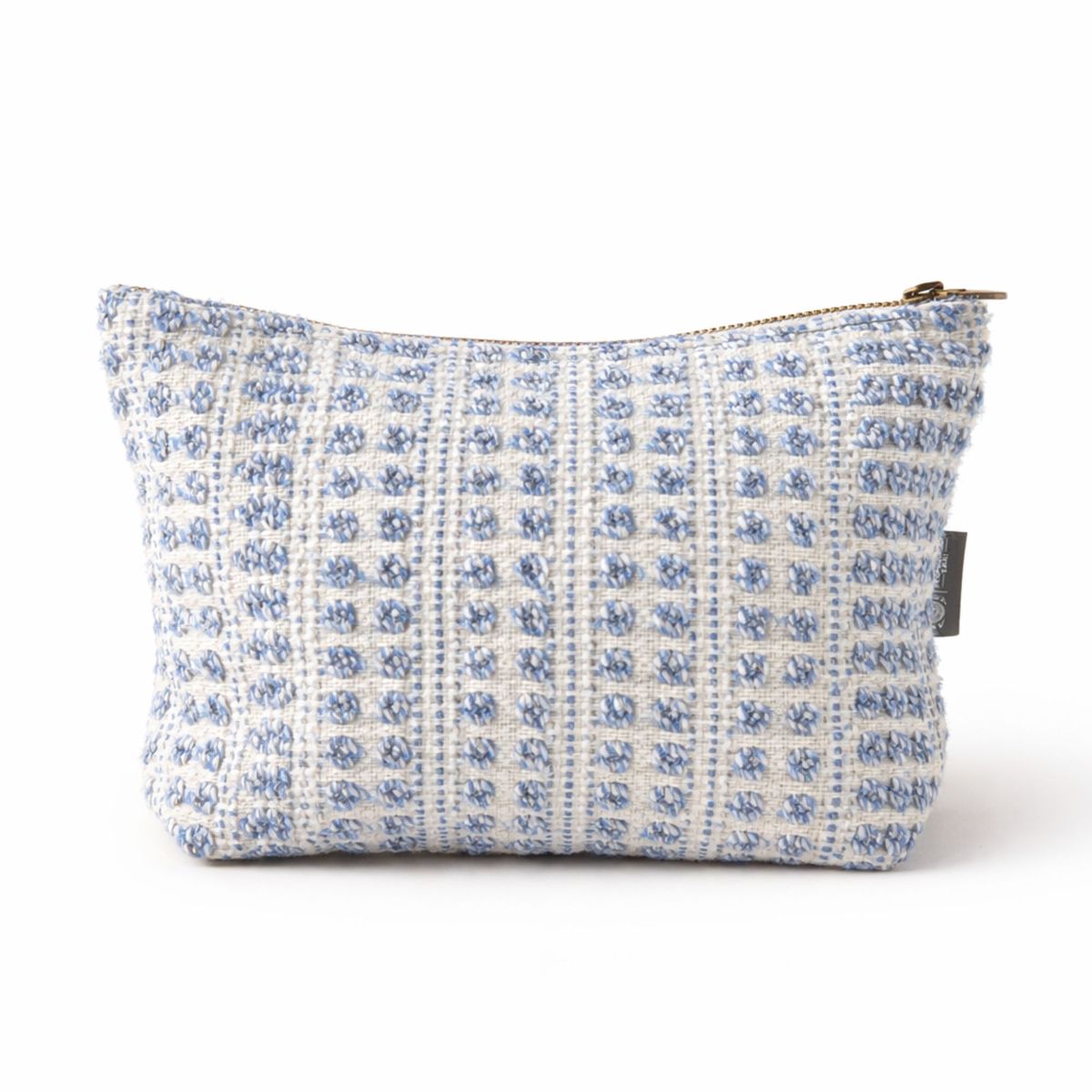 Nomad Sari Indian Jacquard Toiletry Bag - Indigo Echo