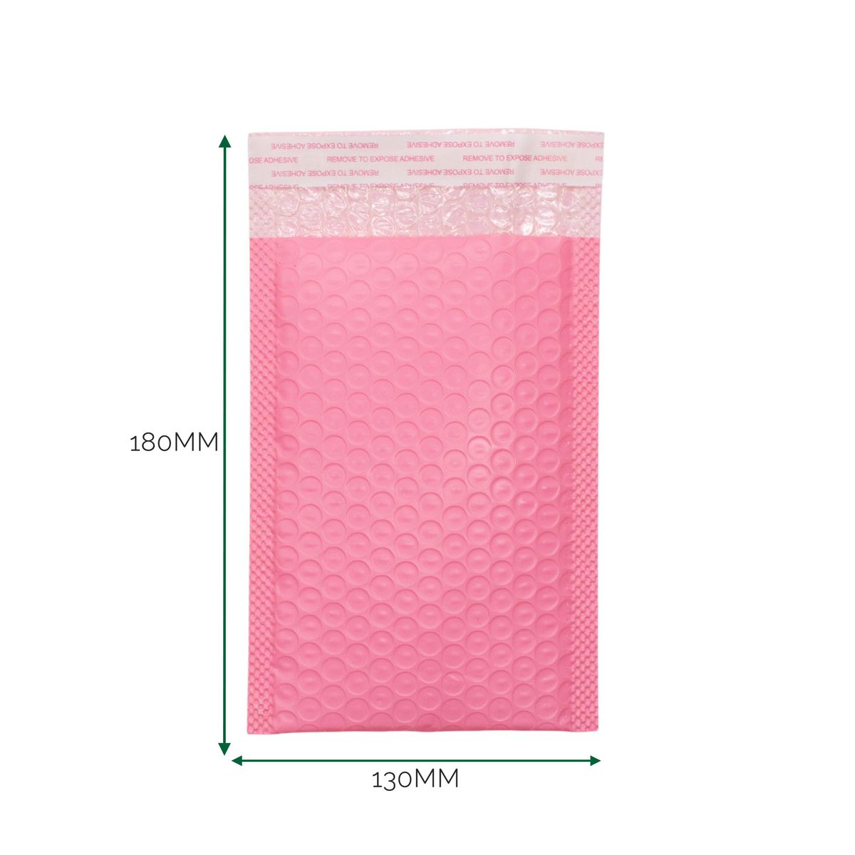 Pink Poly Bubble Envelope (130x180+40mm)