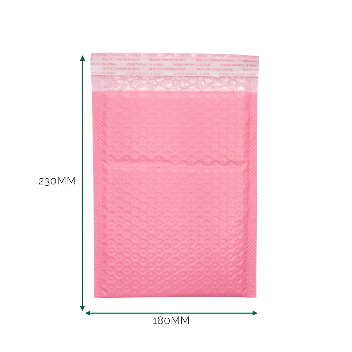 Pink Poly Bubble Envelope (180x230+40mm)