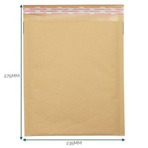 Kraft Padded Bubble Envelope (235x275+40mm)