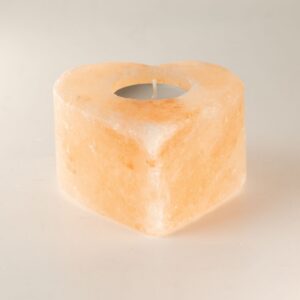 Salt Candle Holder - Med Heart