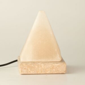 Quality USB Pyramid WHITE Salt Lamp - 9 cm (multi)