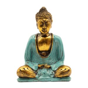 Teal & Gold Buddha - Medium
