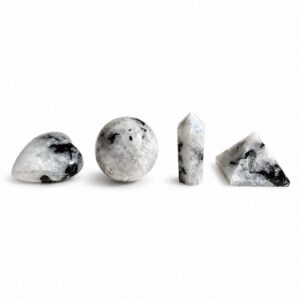 Four Gemstone Shapes - Rainbow Moonstone