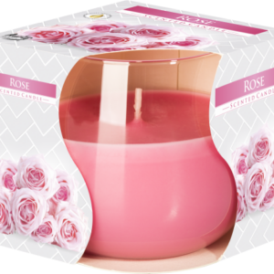 Scented Glass Jar Candle - Rose