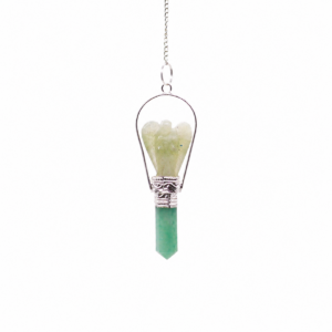 Angel Pendulum with Ring- Green Adventurine