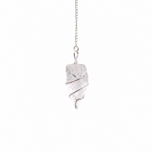 Raw Gemstone Pendulum - Rock Quartz