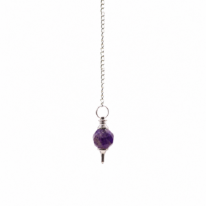 Facted Gemstone Pendulum - Amethyst