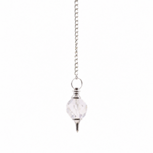 Facted Gemstone Pendulum - Rock Quartz
