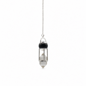 Shadow Seer - Double Power Pendulum - Obsidian Globe - Clear Quartz Double Terminated
