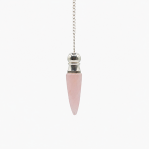 Secret Cavity Discovery of Truth Pendulum - Rose Quartz - Silver Plated