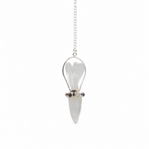 Celestial Guide - Two Piece Angel Pendulum - Chakra Band - Clear Quartz